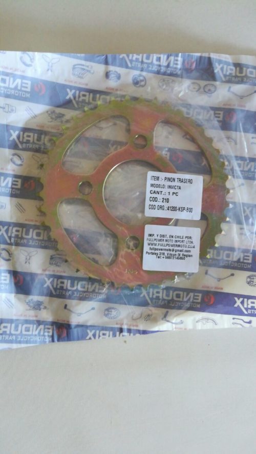 Catalina Honda Invicta CB150F Endurix COD:0210 - Imagen 3