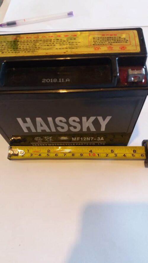 BATERIA MOTO 12N7-3A. Haissky. Alta Calidad COD:0258 - Imagen 2