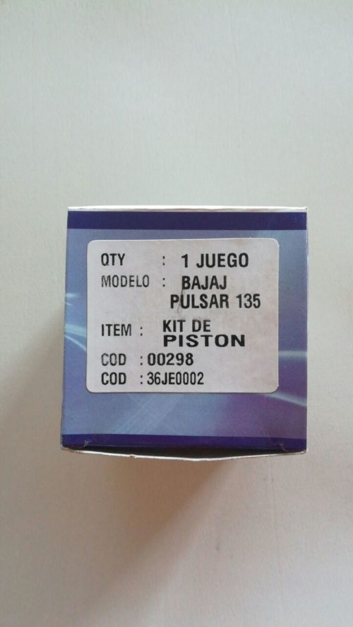 Set Pistón con anillos Bajaj Pulsar 135. Endurix COD:0298 - Imagen 4