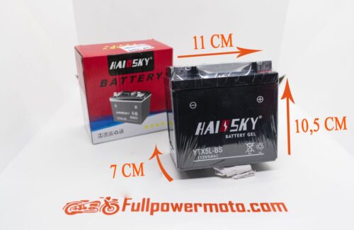 Batería Moto YTX5L-BS. Haissky Alta Calidad. COD: 0439