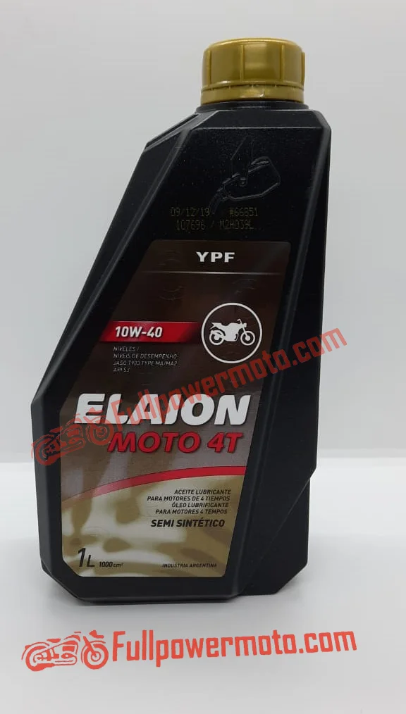 Aceite Moto Semi Sintético YPF Elaion 10w40 4t. COD:7696