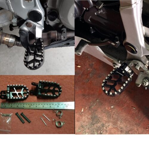 Reposapiés con estacas para Honda CR 80 85 CRF1000L CRF 2020 L DTC 1000 2016 XR250 XR400 XR650 KLX KLR, 2017 - Imagen 3
