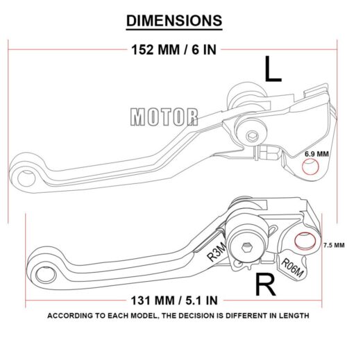 Manilla de embrague para Honda XR250 MOTARD XR230 MOTARD XR400 MOTARD XR400 CNC - Imagen 6