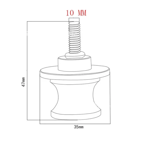 Carretes basculantes para Husqvarna Svartpilen 2023, 125, 250, 401, tornillo de soporte deslizante, pernos de 10MM, accesorios de motocicleta CNC - Imagen 6