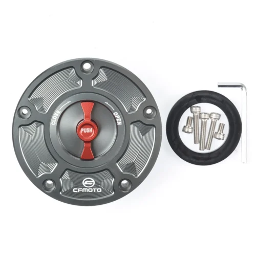 Tapa de tanque de combustible de aluminio sin llave CFMOTO 800MT, 650NK, 400GT, 400NK, 450NK, 250NK, 450SR, 250SR - Imagen 15