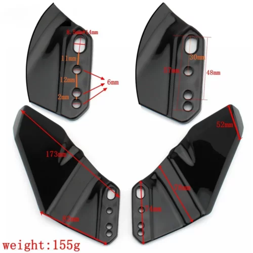 kit de alerón aerodinámico Yamaha YZF R1 R6 2000-2020 R15 R25 R125 - Imagen 4