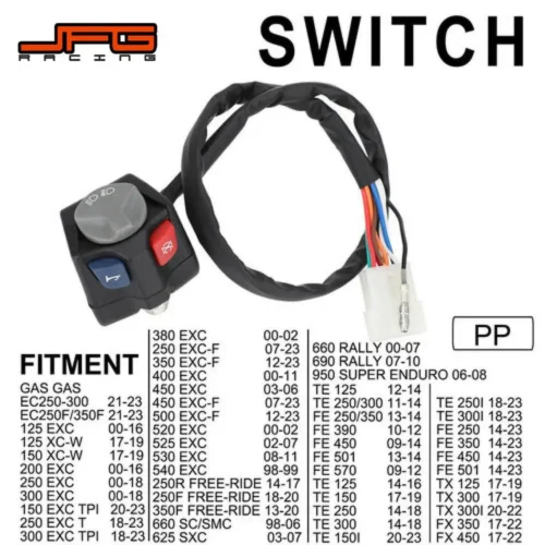 Motorcycle Headlight Horn Kill switch For KTM EXC XCW EXCF TPI 125 150 200 250 350 450 500 525 530 For Husqvarna TE FE TX FX - Imagen 12