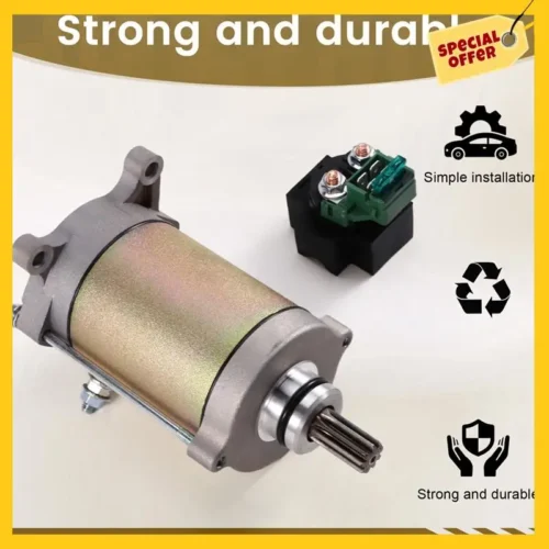 A10U-Starter Motor With Relay For Cfmoto Cforce 400 , Cforce Zforce Uforce 500 , Cforce 600 , 0GR0-091100 - Imagen 4