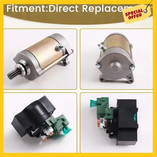 A10U-Starter Motor With Relay For Cfmoto Cforce 400 , Cforce Zforce Uforce 500 , Cforce 600 , 0GR0-091100 - Imagen 2