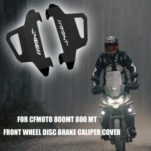 Pinza de freno de disco de rueda delantera de motocicleta  placa de protección, accesorios de montaje para CFMOTO 800MT 800 MT - Imagen 2