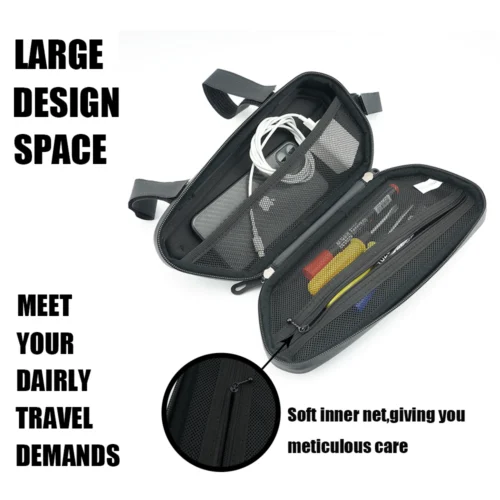 Bolsa de herramientas Motocicleta CFmoto 800MT, MT800, 650M resistente al agua, carcasa rígida, triangular, lateral. - Imagen 14