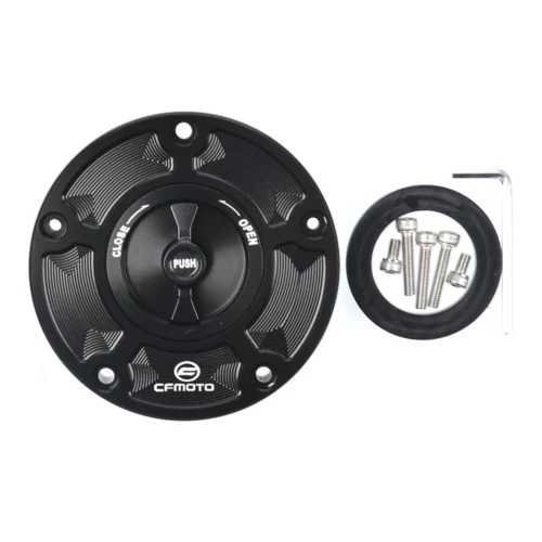 Tapa de tanque de combustible de aluminio sin llave CFMOTO 800MT, 650NK, 400GT, 400NK, 450NK, 250NK, 450SR, 250SR - Imagen 16