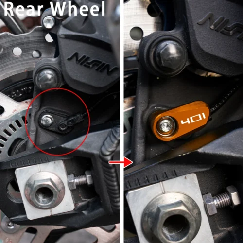 Cubierta protectora del Sensor ABS de la rueda trasera - Para Husqvarna Svartpilen 401 250 701 Vitpilen 250 Norden 901 2018-2024 - Imagen 21