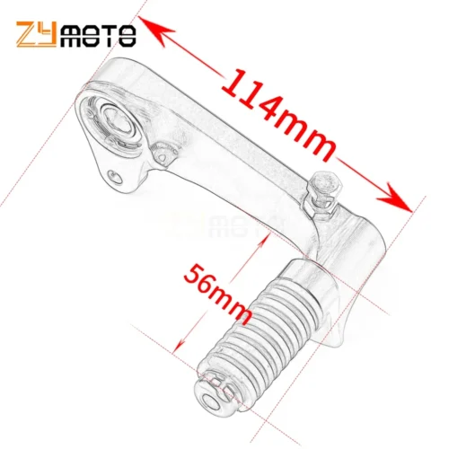 Palanca de cambio para Husqvarna 125, 200, 250, 401, universal, 2018-2023, accesorios para motocicleta, de aluminio CNC, color negroalu - Imagen 2