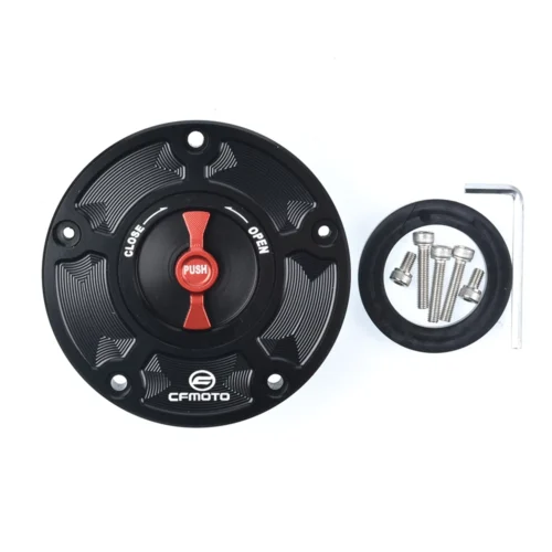 Tapa de tanque de combustible de aluminio sin llave CFMOTO 800MT, 650NK, 400GT, 400NK, 450NK, 250NK, 450SR, 250SR