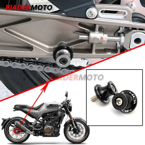 Carretes basculantes para Husqvarna Svartpilen 2023, 125, 250, 401, tornillo de soporte deslizante, pernos de 10MM, accesorios de motocicleta CNC