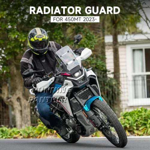 Nuevo para CFMOTO 450MT MT450 450 MT 450 2023-UP motor de motocicleta tanque de agua radiador parrilla enfriador de aceite cubierta protectora - Imagen 3