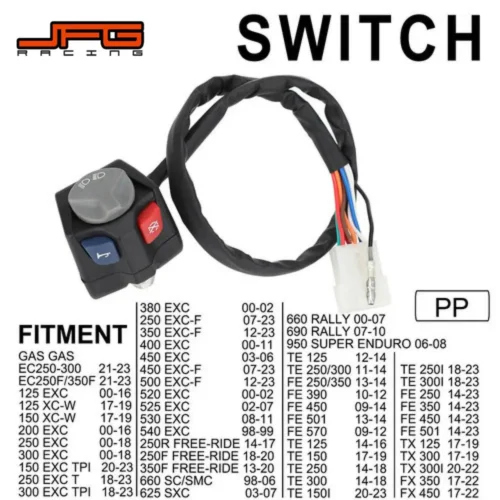 Motorcycle Headlight Horn Kill switch For KTM EXC XCW EXCF TPI 125 150 200 250 350 450 500 525 530 For Husqvarna TE FE TX FX - Imagen 3