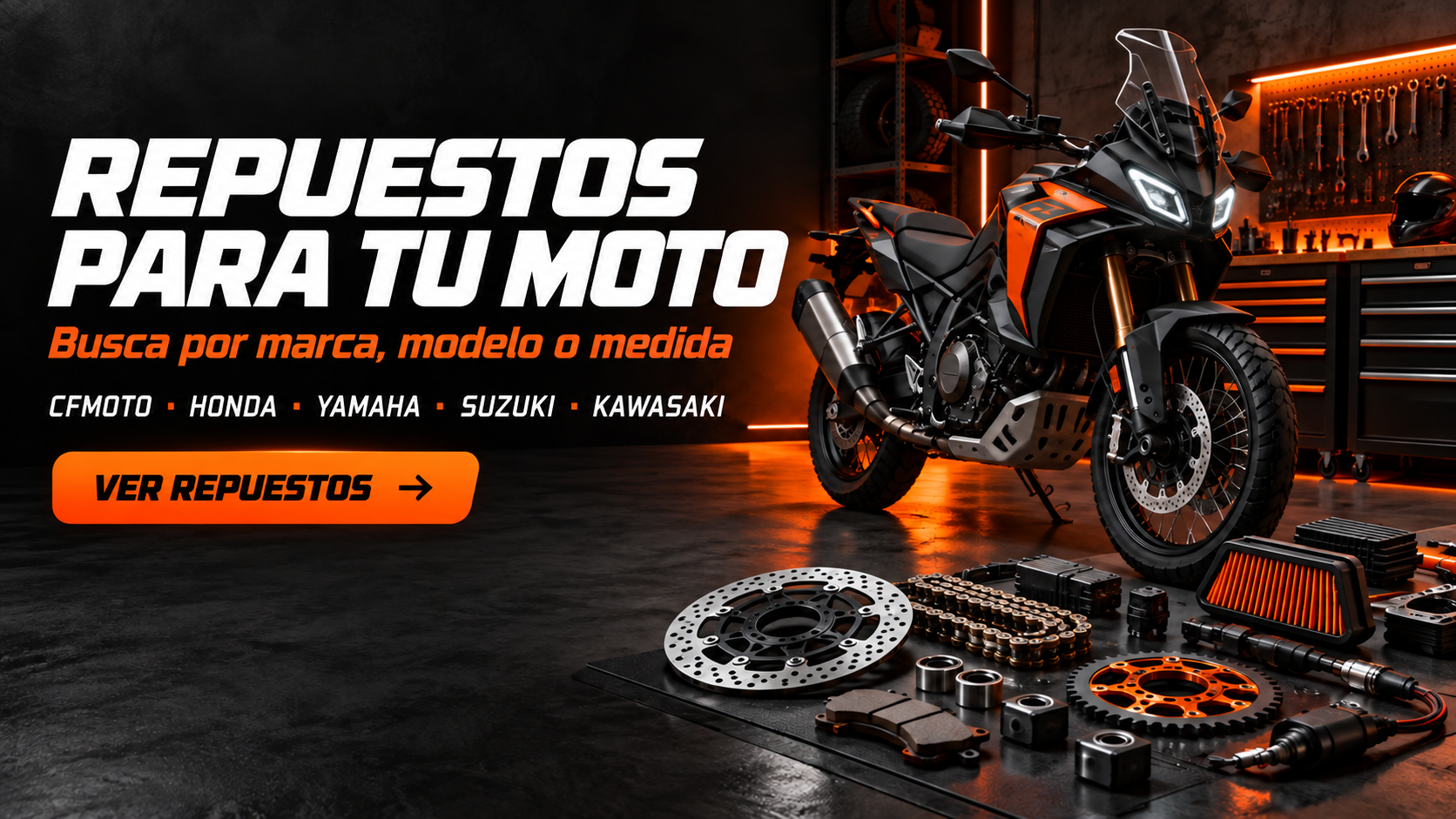 Repuestos de moto por marca y modelo | Full Power Moto